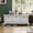 Light Gray-02, variant on 44" Storage Bench, Fluted Shoe Cabinet with Hidden Storage Space and 3 Doors, Wood Bench End of Bed with Cushion, for Living Room, Hallway, Entryway
