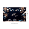 thumbnail image 3 of Yatrandify Colorful Fireworks Happy Birthday Banner Decorative Flags Balloon Design Celebration Background for Birthday Party Kids Celebration Indoor Decoration, 3 of 8