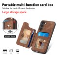 thumbnail image 4 of Dteck for Samsung Galaxy A26 5G Case Wallet with Card Holder, RFID Blocking PU Leather Protective Case with Ring Holder Stand Wrist Strap for Samsung Galaxy A26 5G 6.7 Inch 2025,Brown, 4 of 9