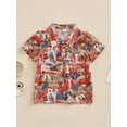 thumbnail image 2 of Bagilaanoe 4th of July Toddler Baby Boys Shirts Casual Short Sleeve Flag Print Tops 1T 2T 3T 4T 5T 6T Kids Independence Day Clothes, 2 of 7