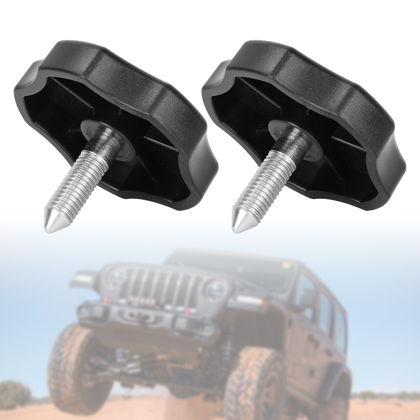 MFC 2 short Soft Top Window Door Surround Knob Pin Compatible with Jeep