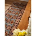 thumbnail image 5 of Rugsotic Carpets Hand Knotted Wool and Silk Area Rug, 2'6''x10', Runner, Aqua Cream, Oriental Handmade Low Pile Rug for Living Room Bedroom, 5 of 5