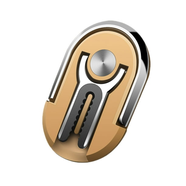 Methold Soporte Universal 2 en 1 para teléfono móvil multiusos, soporte para anillo de dedo de 360 grados, soporte para teléfono de coche, Teléfono y Comunicación oro norte