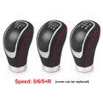 thumbnail image 4 of 5/6 Speed Universal R PU Leather Gear Shift Knob Manual Car Gear Stick Head Shift Replacement Knob Modified Shift Head, 4 of 5