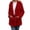 Red, variant on Women's Oversized Thicken Jackets Button Up Casual Hooded Solid-color Coat With Buttons And Long Sleeves Tops