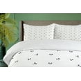 thumbnail image 4 of Ambesonne Black and White Duvet Cover Sets, Skull Art, 2-Queen, Charcoal Grey White, 4 of 7
