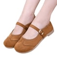 thumbnail image 2 of YOUYEDIAN Mary Jane Shoes Women Fashion Round Toe Casual Flats Versatile Single Strap Design Comfy Dress Shoes, 2 of 5