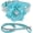 Light Blue2, variant on Miaocao Rhinestone Dog Collar and Leash Set, Soft Suede Leather Pet Collar with Bling Crystal Studs