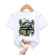 thumbnail image 5 of Camiseta de algodón con estampado de Jurassic Park para niños, regalo de cumpleaños, 1 a 10 años, divertida camiseta de dinosaurio, ropa para niños, 5 of 5