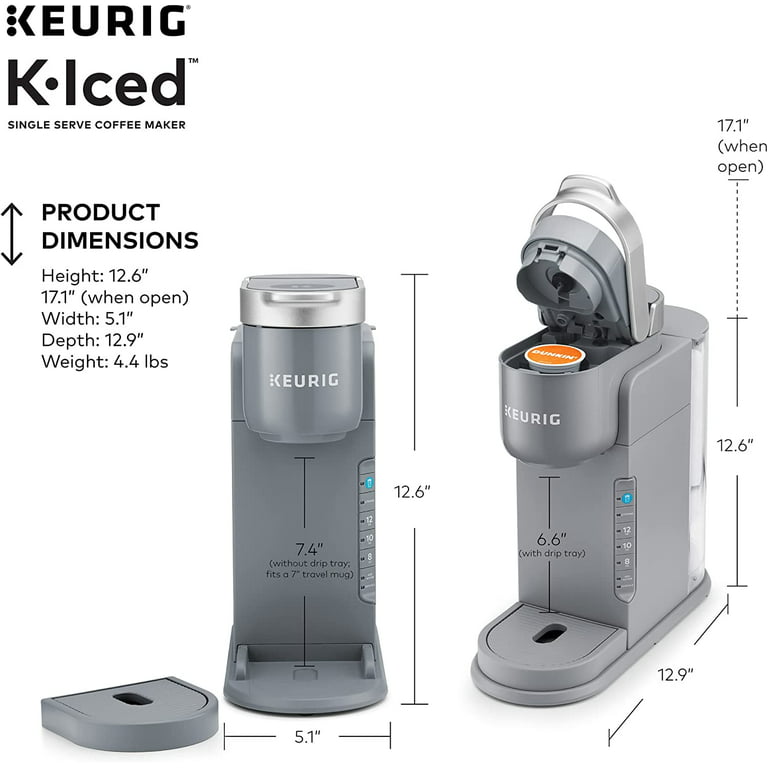  Keurig K-Iced Single Serve Coffee Maker - Brews Hot and Cold -  Gray: Home & Kitchen