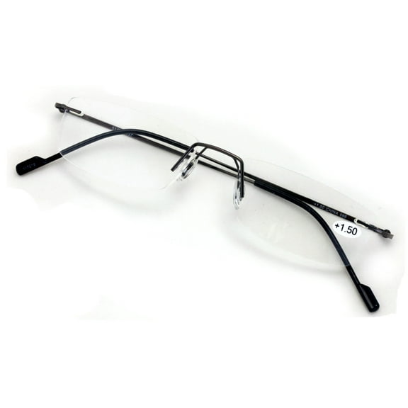 V.W.E. Lightweight Low Profile Unisex Rimless Reading Glasses