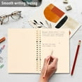 thumbnail image 4 of FORMRS 1-Subject Spiral Notebook 8" x 5" College Ruled 60 Refillable Sheet A5 Hard Cover, White Abstract Shapes, 4 of 7