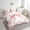 Pink, variant on Erosebridal Girly Pink Bow Bedding Sets Twin Size, Damask Floral Comforter Sets with Sheets, Cute Princess Decor, Reversible