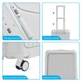 thumbnail image 3 of TBAU Ride-On Suitcase for Kids with Foldable Seat,20"Front-Opening Luggage with USB & Type-C Ports, TSA Lock,White, 3 of 8