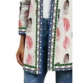thumbnail image 4 of FASHIONWT Women Vintage Ethnic Open Front Cover-up Kaftan Kimono Shawl Cardigan, 4 of 4