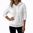 thumbnail image 4 of BUIGTTKLOP Womens Hoodies Oversized Hooded Sweatshirt Casual Long Sleeve Drawstring Pullover Tops, 4 of 8