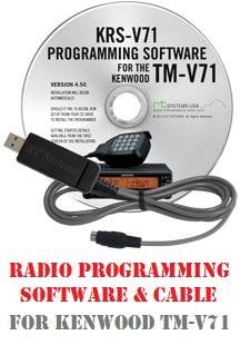 Kenwood TM-V7A Two-Way Radio Programming Software /& Cable Kit