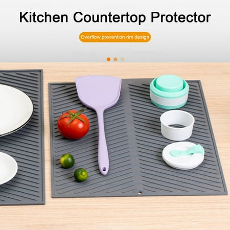 

UDIYO Silicone Draining Mat Food-grade Silicone Drying Pad
