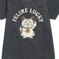 thumbnail image 2 of Instant Message - Feline Lucky - Toddler & Youth Girls Fleece Dress, 2 of 5