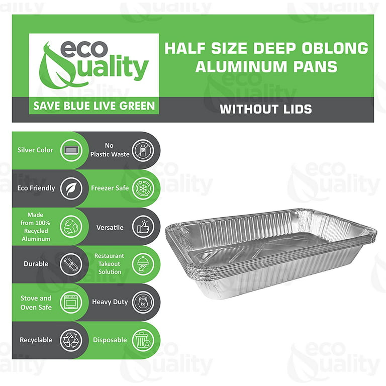 Aluminum Pan 9x13 Disposable Aluminum Foil Tray Heavy Duty Baking