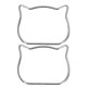 thumbnail image 1 of Monedero Mango Lindo Exquisito Orejas De Gato Bolso De Bricolaje Monedero Manija Accesorios De HardwarePlata, 1 of 5
