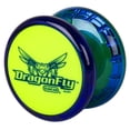 thumbnail image 2 of Yo-Yo Duncan Dragonfly azul con tapa verde, diseño de transeje, 2 of 5