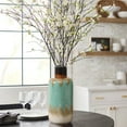 thumbnail image 2 of LuxenHome Three Earth Tones Ombre Tall Stoneware Vase 12.2" H x 5.31" W x 5.31" D, 2 of 6