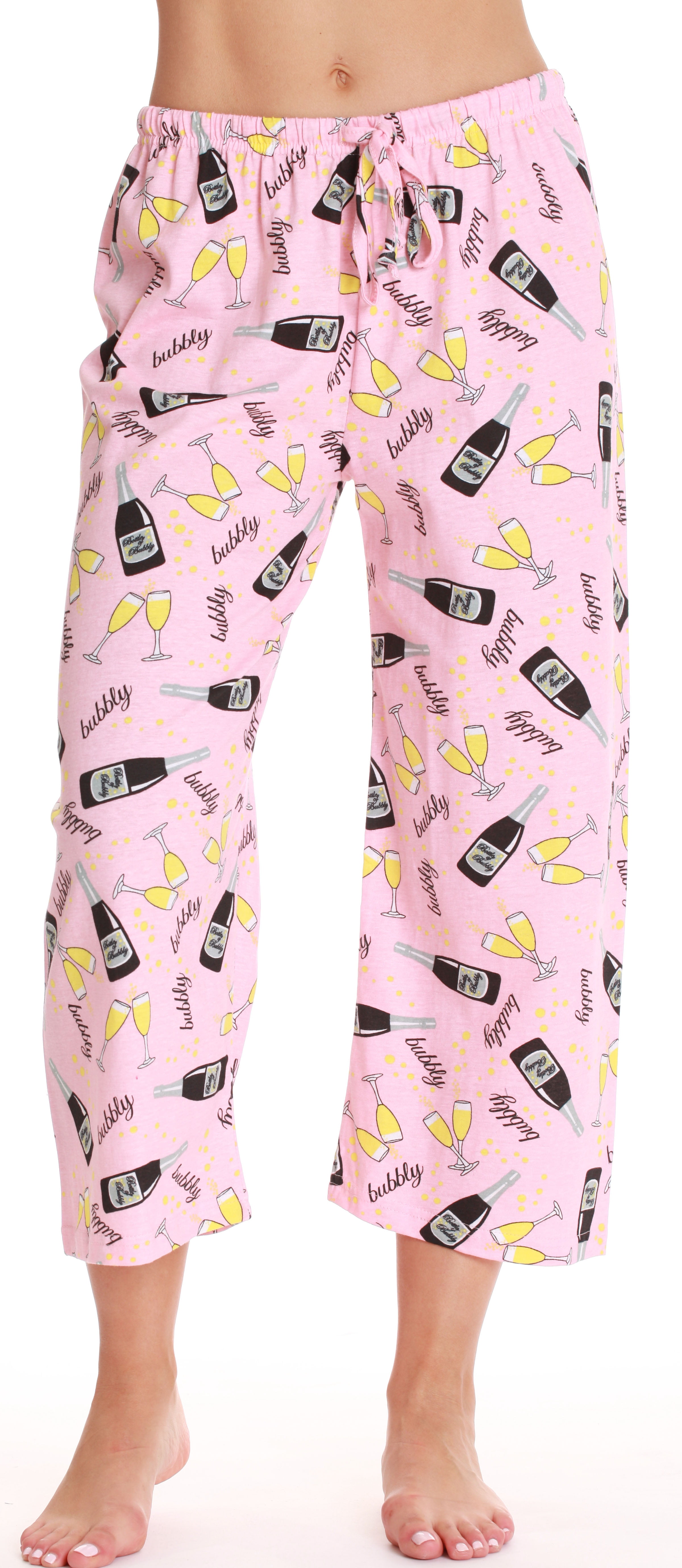 Womens Pajamas Cotton Capri Pants 