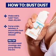 Megababe Bust Dust Sweat-Absorbing Powder, Lavender & Aloe, Talc-Free, All Natural, 3 oz