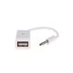 thumbnail image 2 of Cable de entrada auxiliar de 15 cm Conector jack de 3,5 mm a toma USB 2.0, 2 of 4