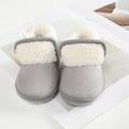 thumbnail image 4 of Baywell Baby Boys Girls Warm Winter Boots Soft Sole Anti-Slip Newborn Infant Prewalker Toddler Snow Boots Gray 13-18 Months, 4 of 7