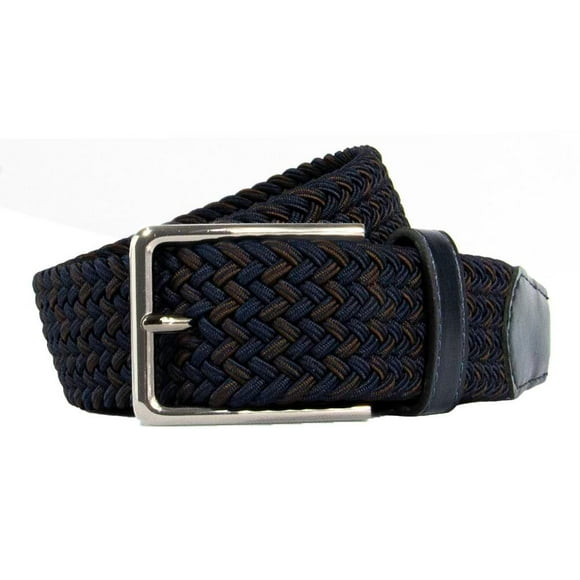 Cinturón Hickok Talla 38-40 Marino/Chocolate
