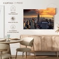 thumbnail image 5 of Elephant Stock Skyline Tower Wall Art - Horizontal Canvas Wall Art - Living Room Wall Decor - Places Canvas - Orange And Gray Decor - 12" x 8", 5 of 8