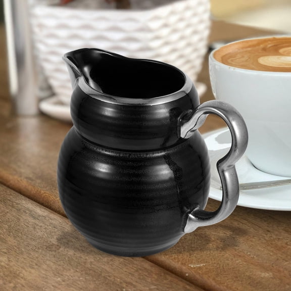 Raindrops Ceramic Creamer Pitcher Small Porcelain Cream Jug for Coffee Tea Sauces Salad Dressing Container