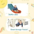 thumbnail image 5 of 7 in 1 Kids Slide,Kids Climber Slide, with Basketball Hoop, Tunnel,Storage Space and Non-Slip Steps,Outdoor Indoor Slide Playset Toddler Playground, for Boys Girls Gifts, 5 of 8