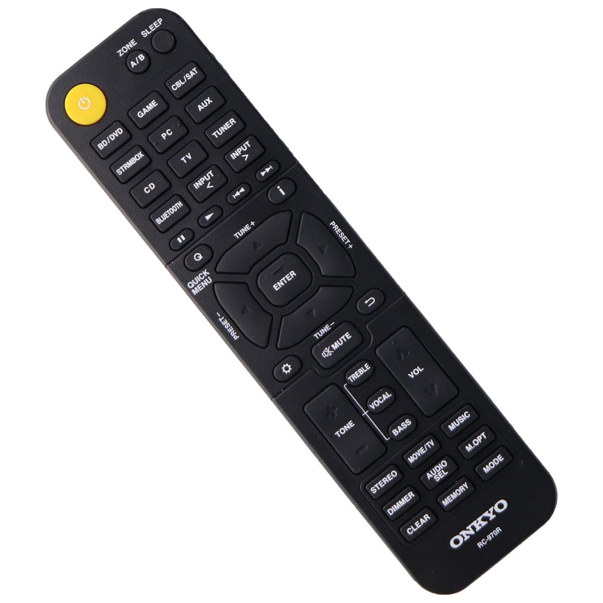 Onkyo Remote Control (RC970R) for Onkyo TXSR393 AV Receiver Black