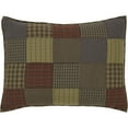 thumbnail image 4 of VHC Brands Ridge Patchwork Cotton Rustic Bedding Standard Sham, Cedar Green, 4 of 6