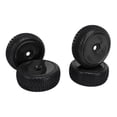 thumbnail image 1 of Pneu en Caoutchouc RC, 4 Pcs Moyeu en Plastique 1/8 Roue RC Service Durable pour Voiture Noir, Rouge, Blanc, 1 of 7