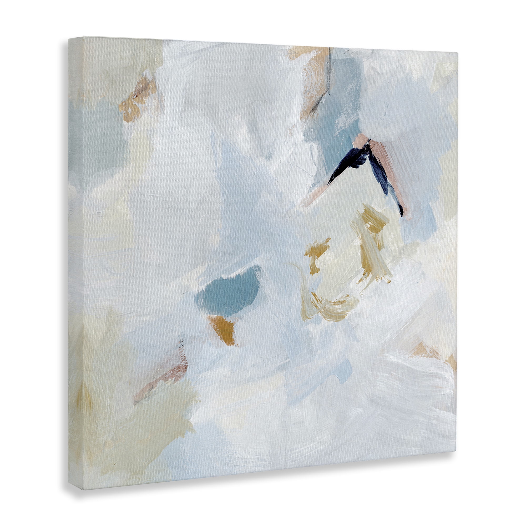 Stupell Industries Soft Subtle Abstraction Abstract Painting Gallery Wrapped Canvas Art Print Wall Art, 36 x 36
