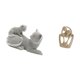 thumbnail image 5 of Escultura De Resina De Pareja De Gatos, Adorno De Mesa, Figura Creativa De Animal, Decoración Artística Para Dormitorio, Sala De Estar, Oficina, Estantería, Regalo De Cumpleaños Para, 5 of 8