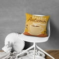thumbnail image 3 of Hello Autumn Orange Decorative Pillows Set Of 4, Linen Fall Leaves Cushion Covers Linen Study Sofa Cushion Cover, 3 of 5