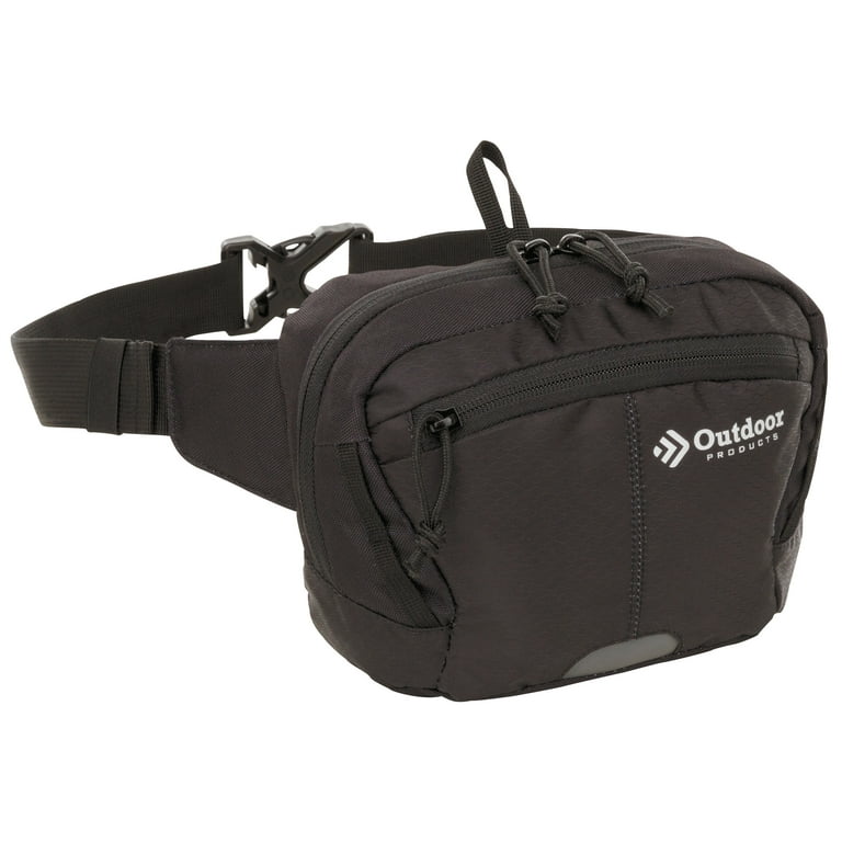 Outdoor Products Essential 2 Ltr Waist Pack Fanny Pack Black