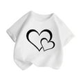 thumbnail image 2 of Hiijoy Big Girls Graphic T Shirt Short Sleeve Summer Casual T-Shirt Top, Sizes 1-14, 2 of 4