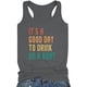 thumbnail image 4 of Camisetas sin mangas para beber para mujeres, niñas adultas, verano, playa, gráfico divertido, espalda cruzada, chaleco, blusa con refranes Pompotops  lopia990157, 4 of 7