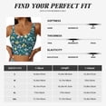 thumbnail image 5 of Bixox Women's Floral Pattern Fitness Navel Tank Top U-Back Yoga Tank Top Sweatshirt Sports Bra, 5 of 7