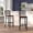 Burgundy Vinyl Seat/Black Metal Frame, variant on Emma + Oliver 2 Pack Black Ladder Back Metal Restaurant Barstool - Black Vinyl Seat