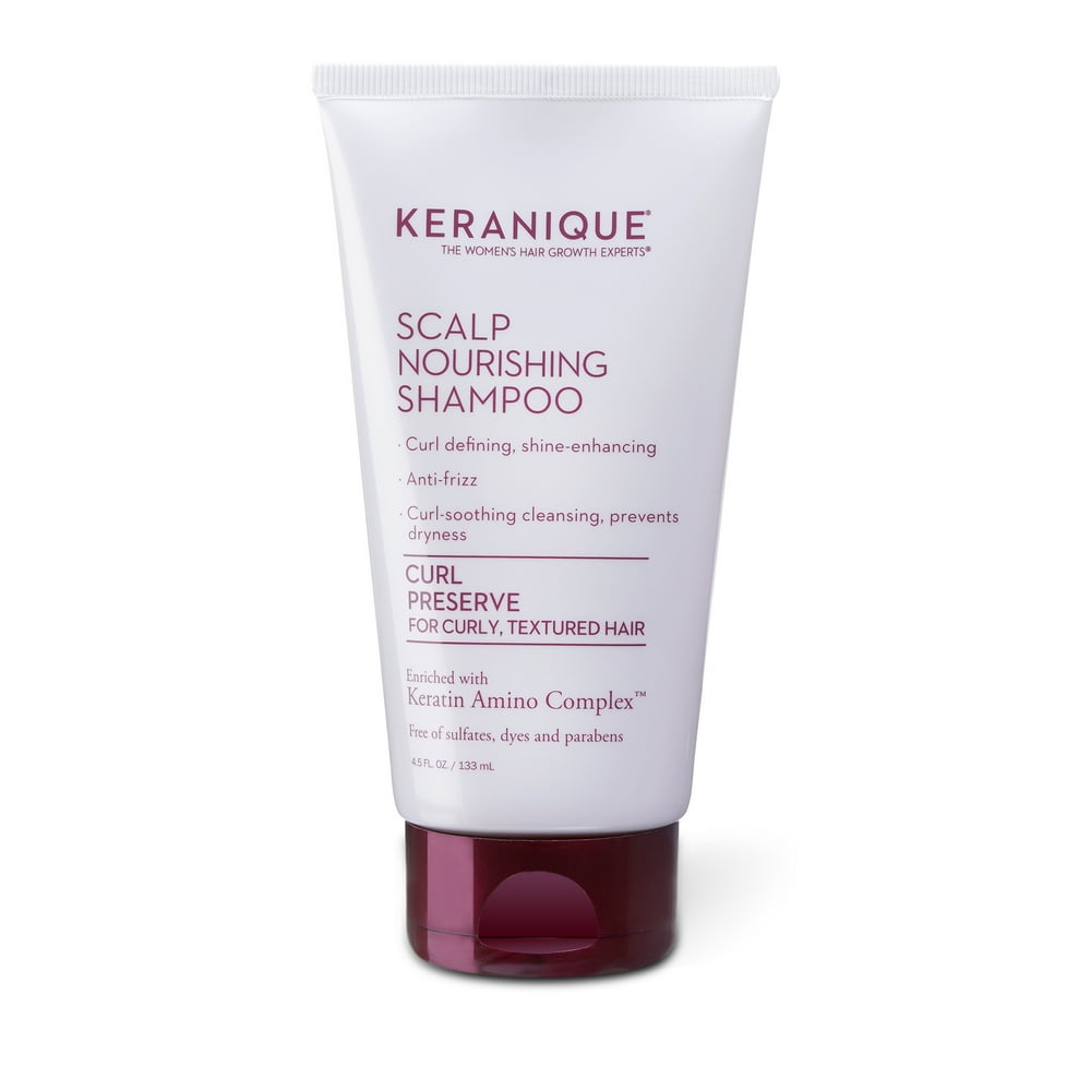 Keranique Keratin Shampoo for Curly Textured Thinning Hair, Sulfates