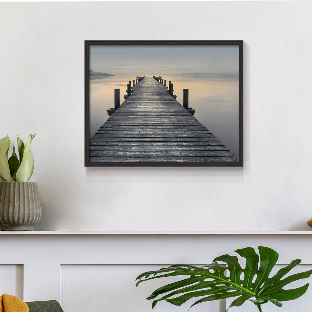 Sun Down by Mike Calascibetta - Restickable Framed Giclée Print