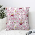 thumbnail image 4 of Fuzoiu Easter Rabbit Print Square Pillow Cover,Hidden Zipper Design,Luxury Square Pillow Case, Throw Pillow,Couch Cushion-24"x24", 4 of 7