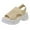 Beige, variant on VerPetridure Women's Sandals Summer Casual Breathable Sandals Casual Sponge Cake Bottom Fish Mouth Sandals